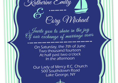 Wedding Invite 13 nautical