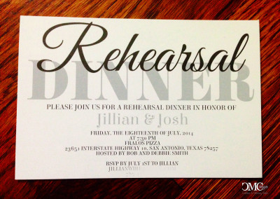 rehearsal dinner invite